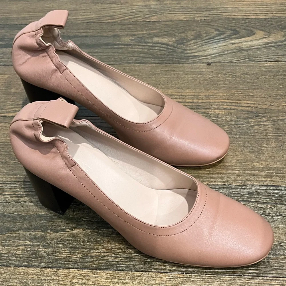 Everlane Tan Italian Leather Day Heels Sz. 8‎